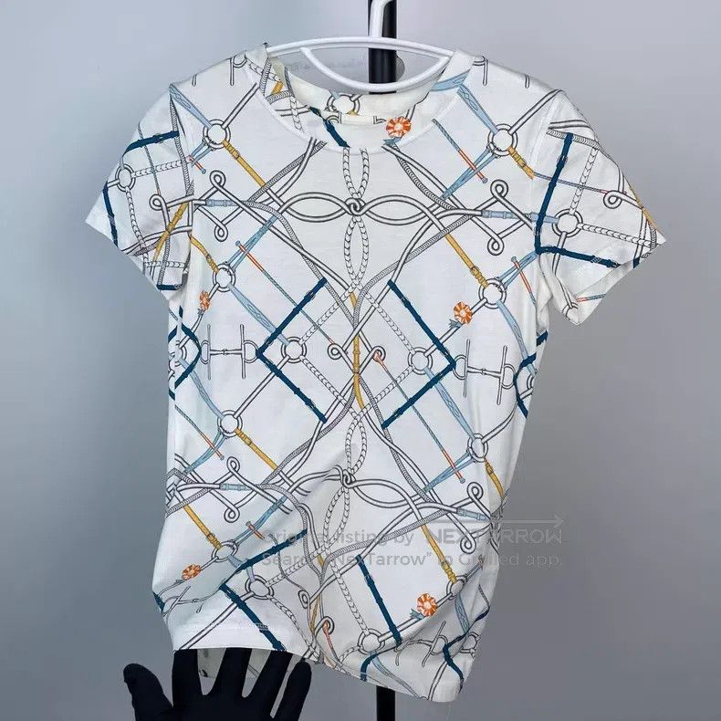 Hermes Hermes Equestrian Chain Link Short Sleeve Size XXS / US 00 / IT 34 - 3 Thumbnail