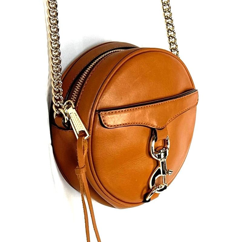 Rebecca Minkoff Vintage Rebecca Minkoff Brown Leather Round Bag w Dust Bag Size ONE SIZE - 7 Thumbnail