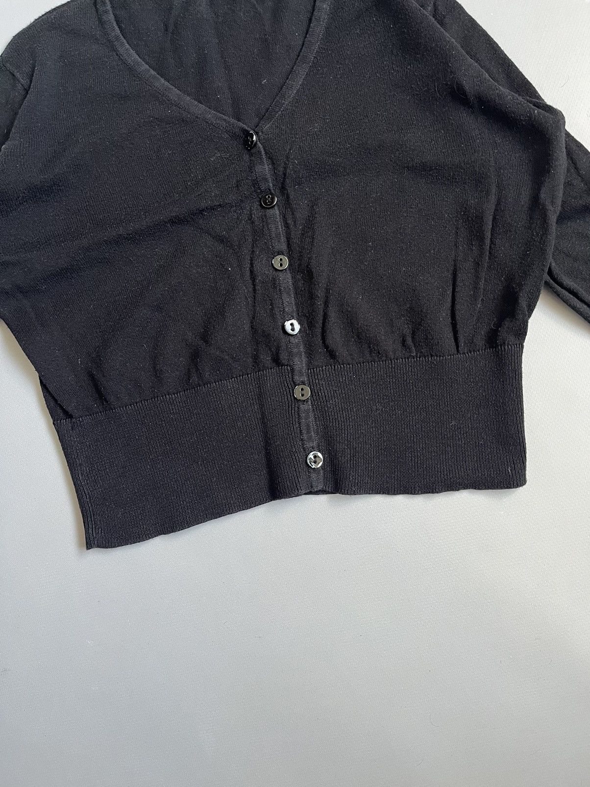 Jean Paul Gaultier JEAN PAUL GAULTIER JPG Junior Women Black Cropped Cardigan Size S / US 4 / IT 40 - 2 Thumbnail