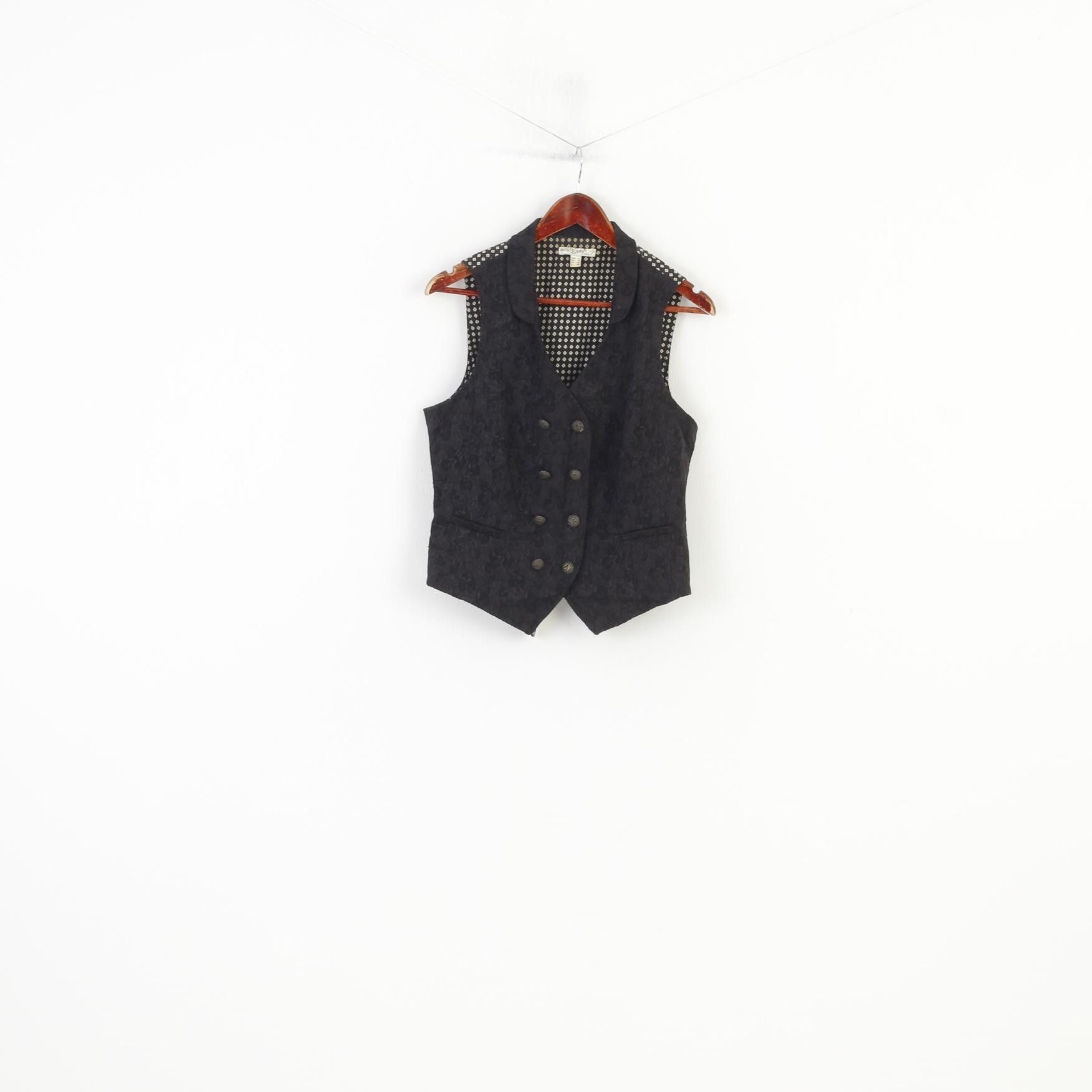 Vintage Bandolera Women 44 XL Vest Double Breasted Flower 10954 Size XL / US 12-14 / IT 48-50 - 1 Thumbnail