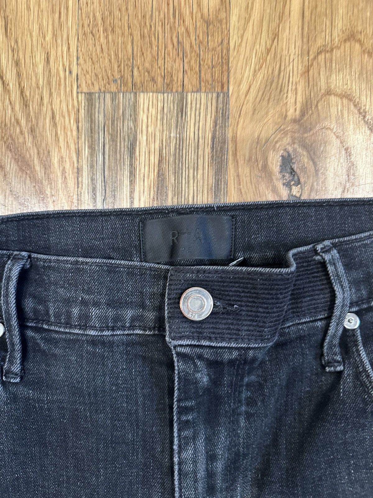 Rta RTA White Spell Faded Black Denim Jeans Size 34 Size US 34 / EU 50 - 3 Thumbnail