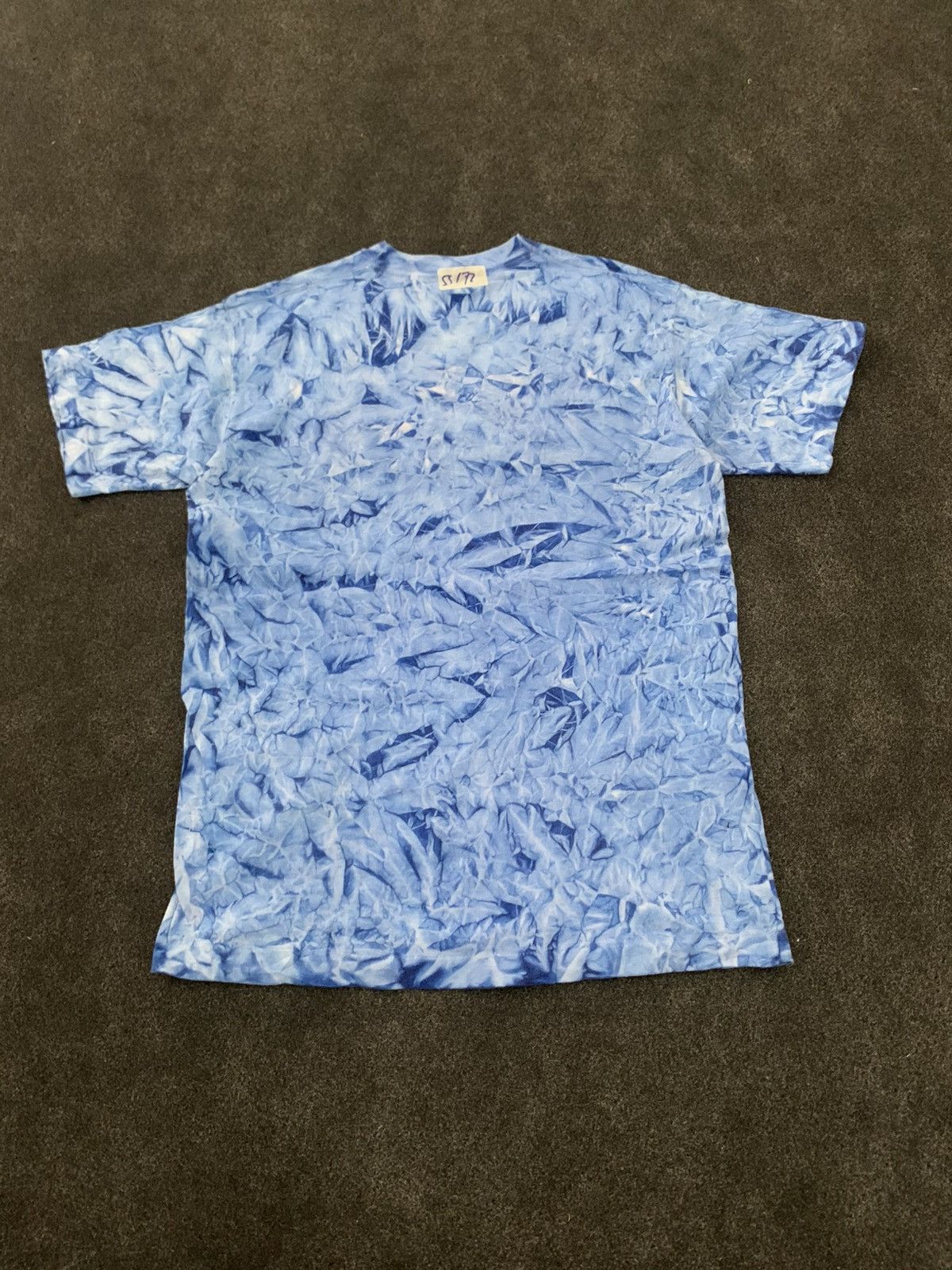 Fruit Of The Loom VINTAGE 90s Sea Turtle & Coral Reef Blue Crinkle Tie-Dye Tee Size US M / EU 48-50 / 2 - 8 Thumbnail