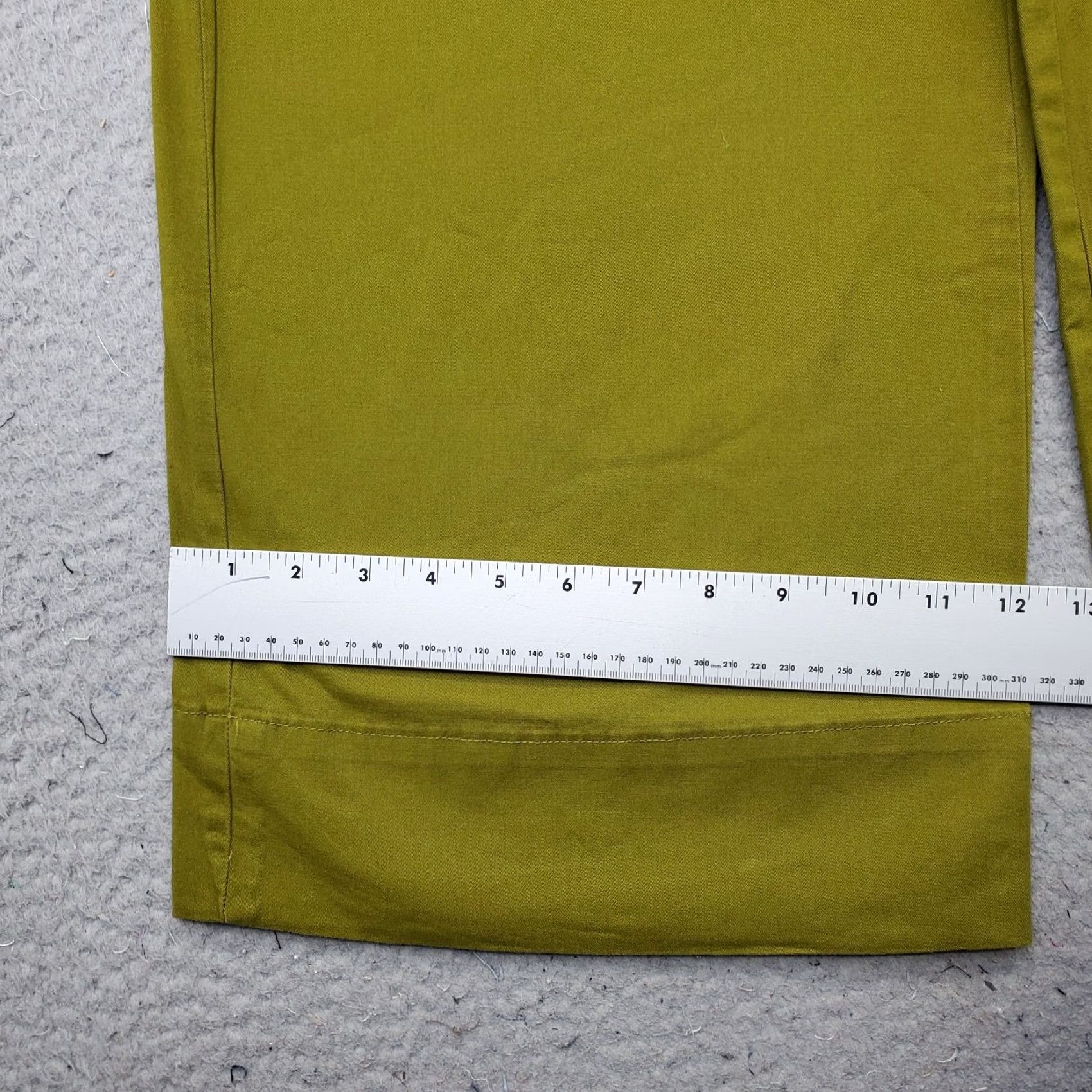 Calvin Klein Calvin Klein Pants Womens Size 4 Green Stretch Twill Comfort High Waist Wide Leg Size 27" / US 4 / IT 40 - 5 Thumbnail