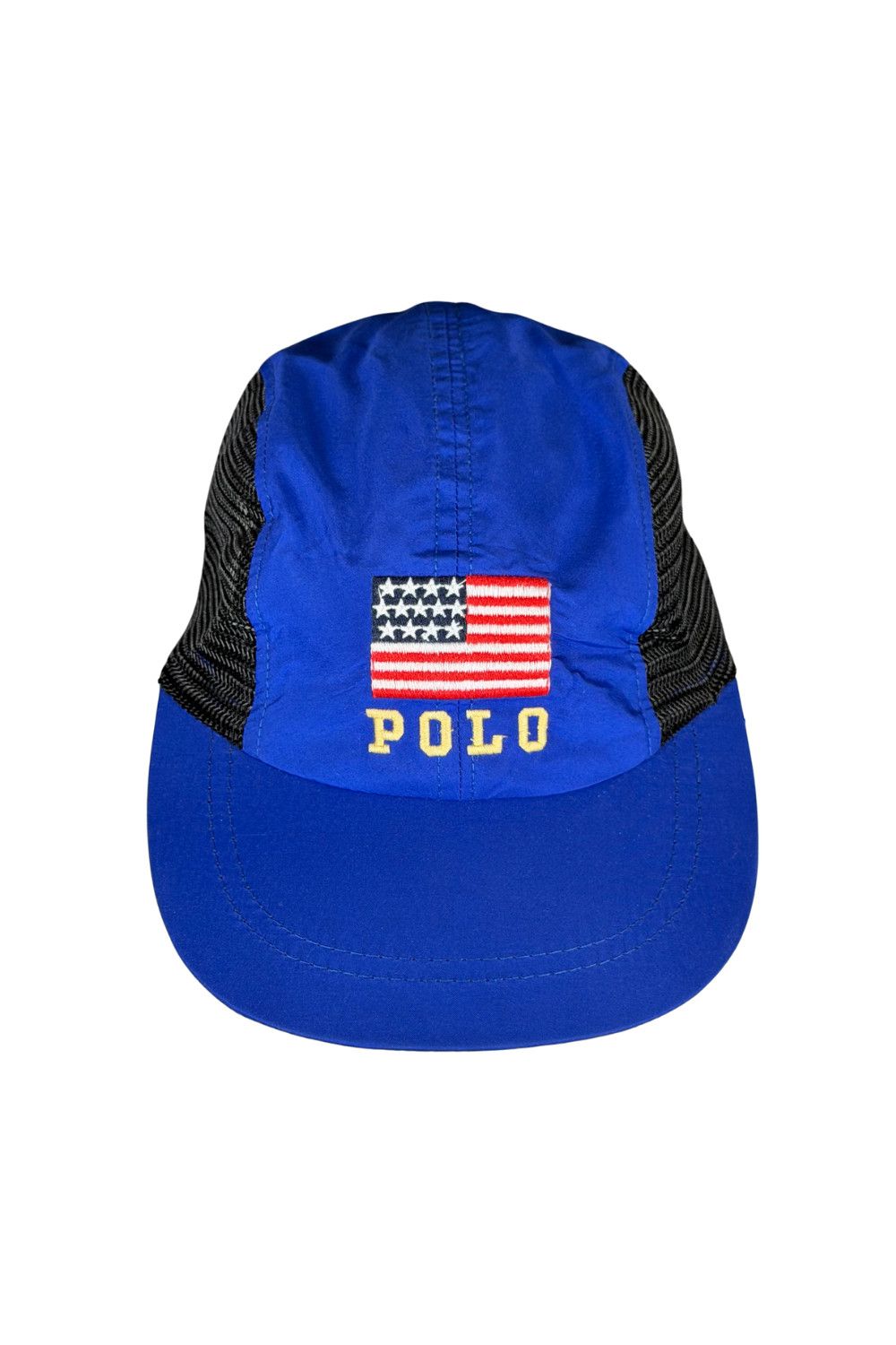 Polo Ralph Lauren 90s Vintage Polo Sport Ralph Lauren Nylon Mesh Cap USA Flag Size ONE SIZE - 1 Thumbnail