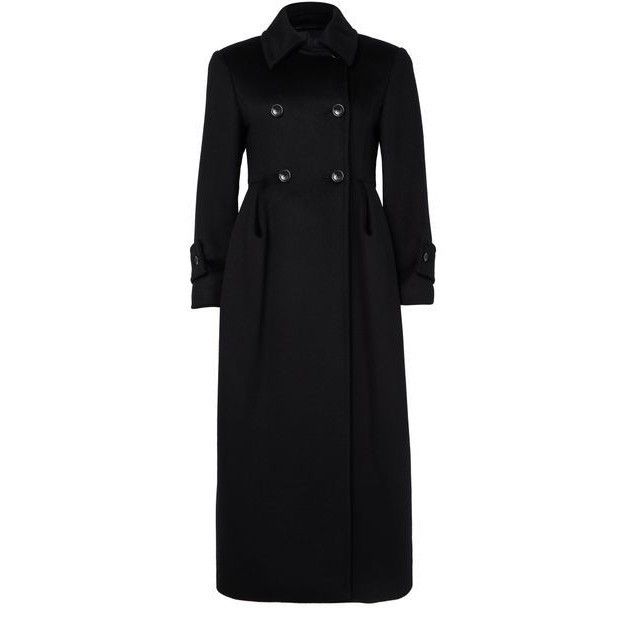 Max Mara MAX MARA Beati Black Leather Long Coat New & Authentic (Wome Size S / US 4 / IT 40 - 1 Thumbnail