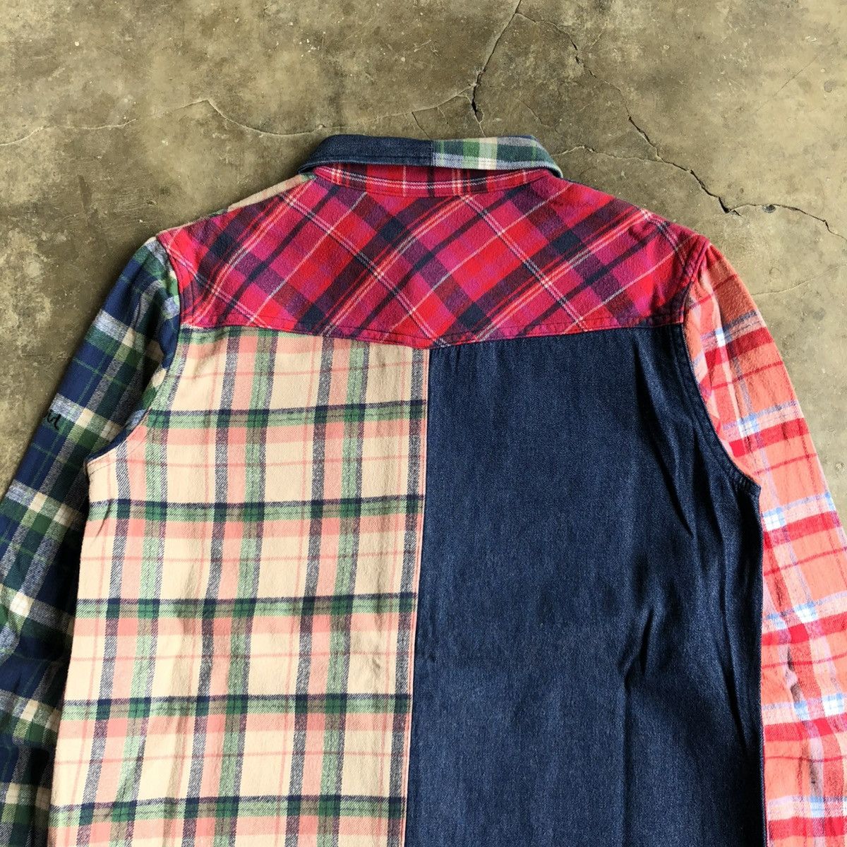 Hysteric Glamour 2000s X-girl Patchwork Double Pocket Button Up Shirt Size US M / EU 48-50 / 2 - 8 Thumbnail