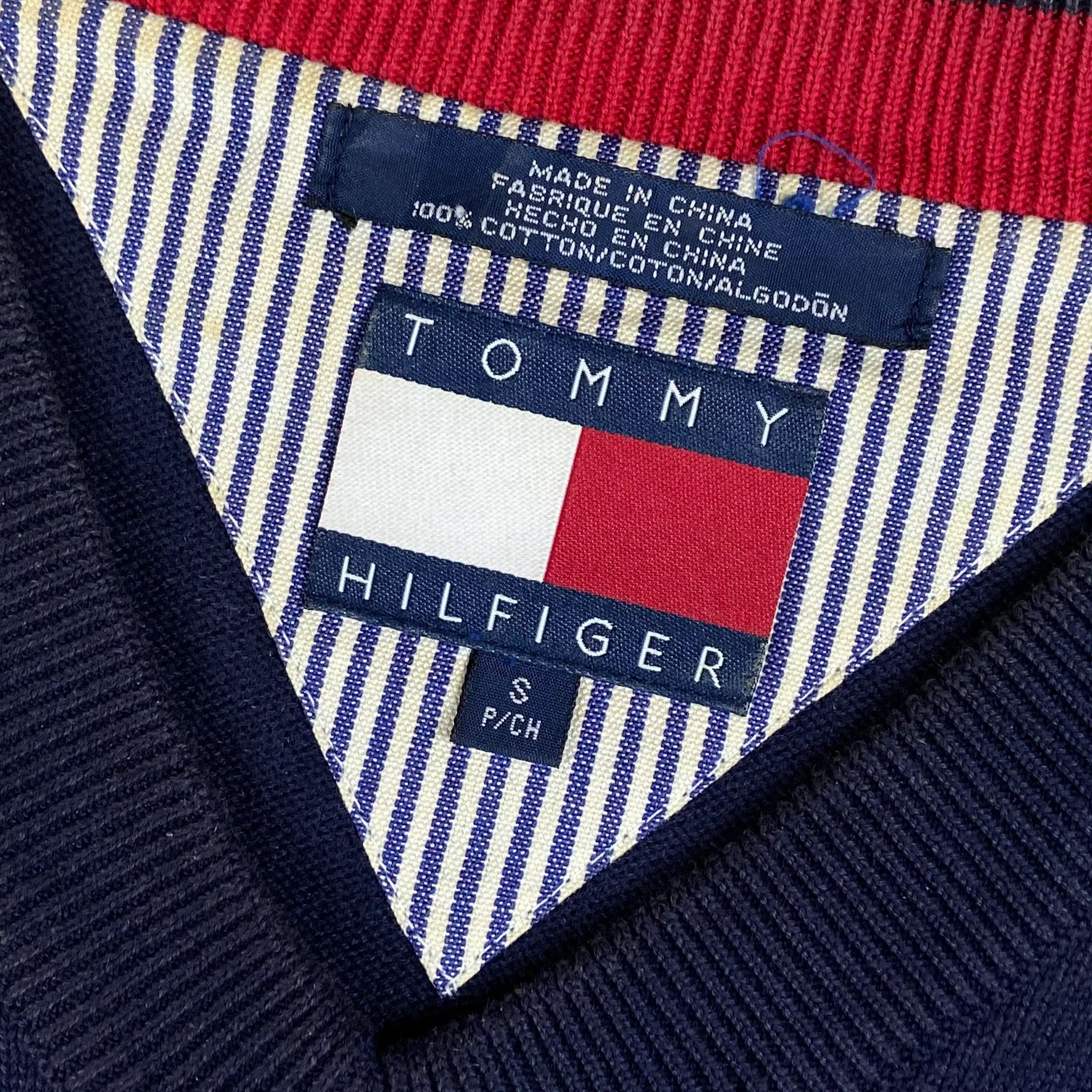 Tommy Hilfiger × Vintage Mens Sweatshirt Tommy Hilfiger Vintage V Neck Size S Size US S / EU 44-46 / 1 - 4 Thumbnail