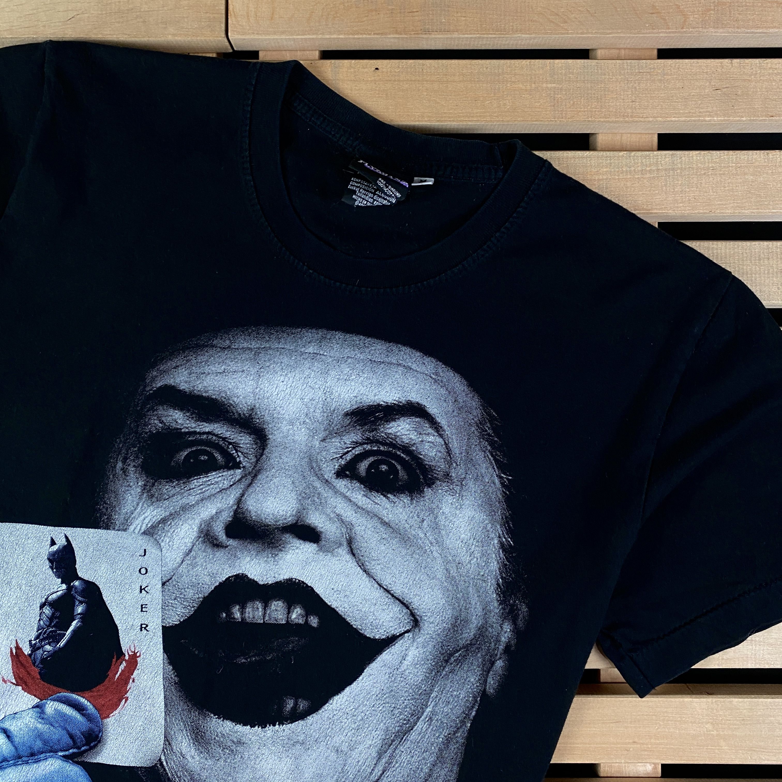 Vintage Mens Vintage T-Shirt Flybeans Joker Big Print Size M Size US M / EU 48-50 / 2 - 2 Thumbnail