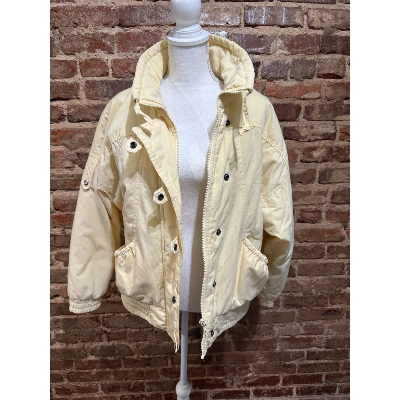 Other VTG Braetan Jacket ski Puffer 90’s yellow M Retro Snap Zip Size L / US 10 / IT 46 - 2 Thumbnail