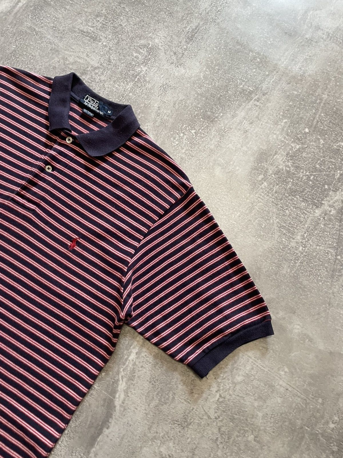 Polo Ralph Lauren Vintage Polo Ralph Lauren Striped Polo Shirt Y2K 90s Size US M / EU 48-50 / 2 - 5 Thumbnail
