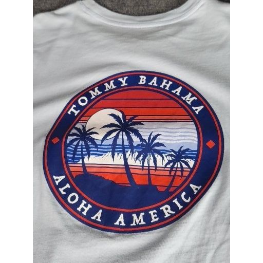 Tommy Bahama Tommy Bahama TShirt Aloha America Men Sz L Cotton Blue Islan Size US L / EU 52-54 / 3 - 8 Thumbnail