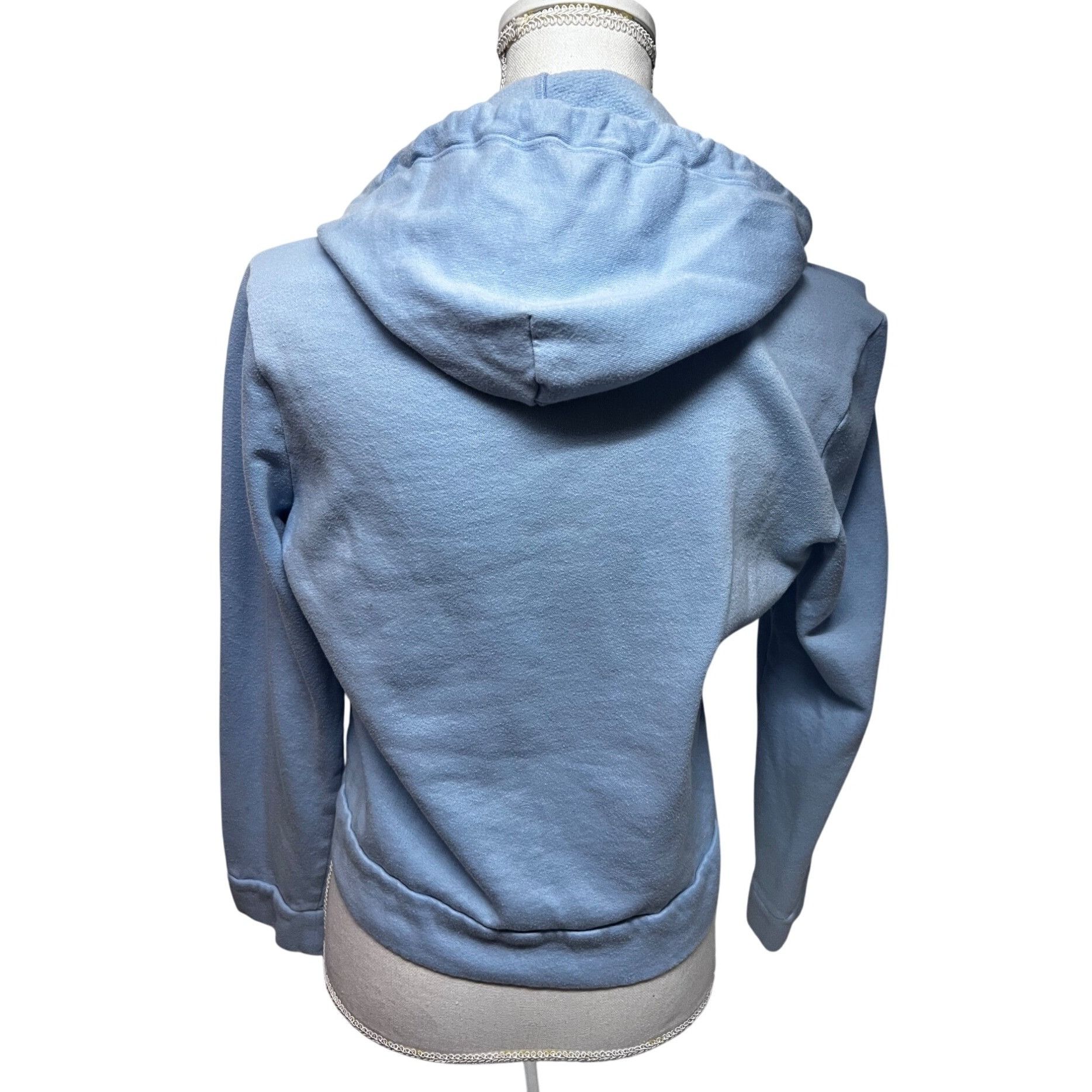 Victoria's Secret Victorias Secret Pink Womens Blue Sequin Crop Sweatshirt Hoo Size S / US 4 / IT 40 - 2 Thumbnail