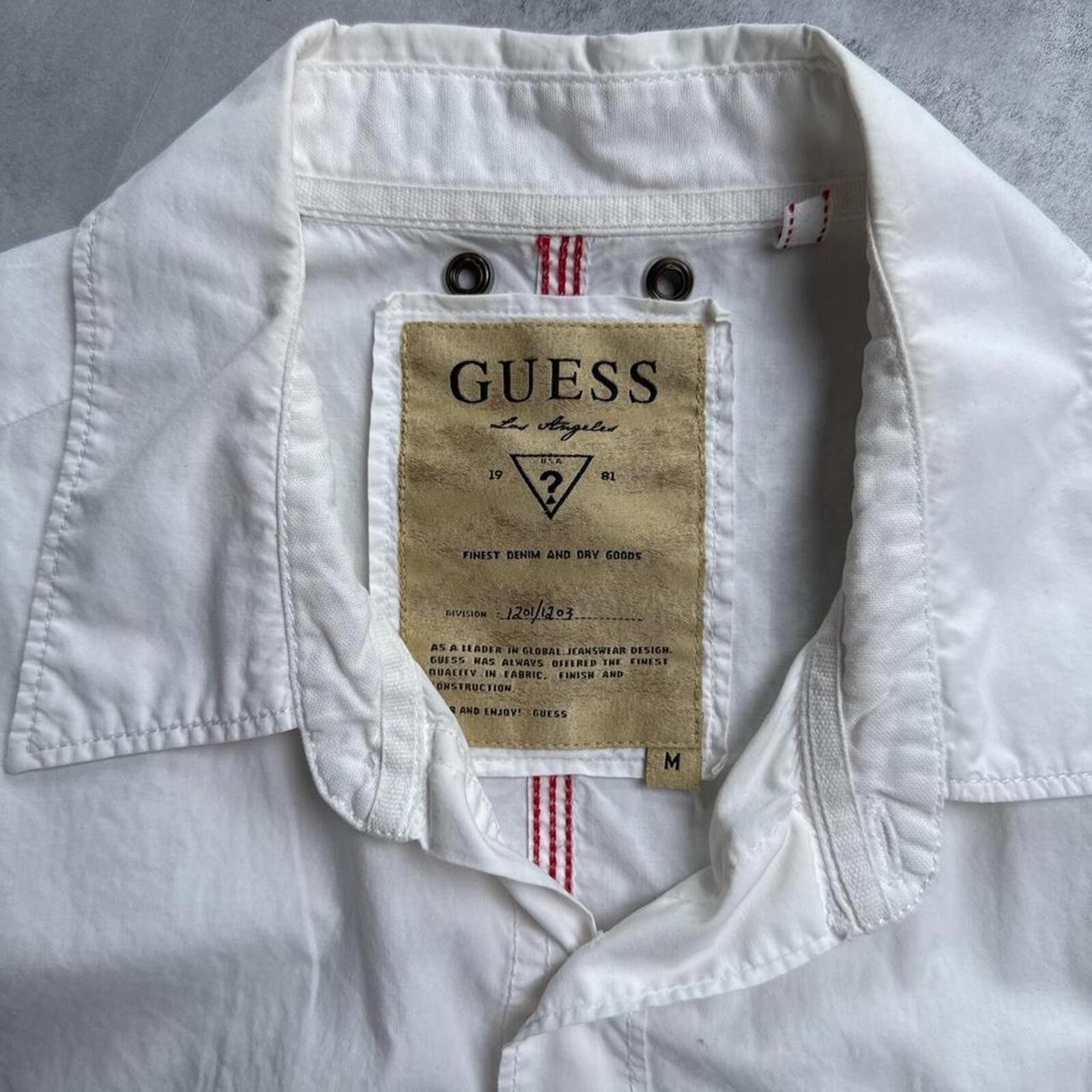 Guess Y2K Guess 00s Grunge Button Up White shirt Size US M / EU 48-50 / 2 - 3 Thumbnail