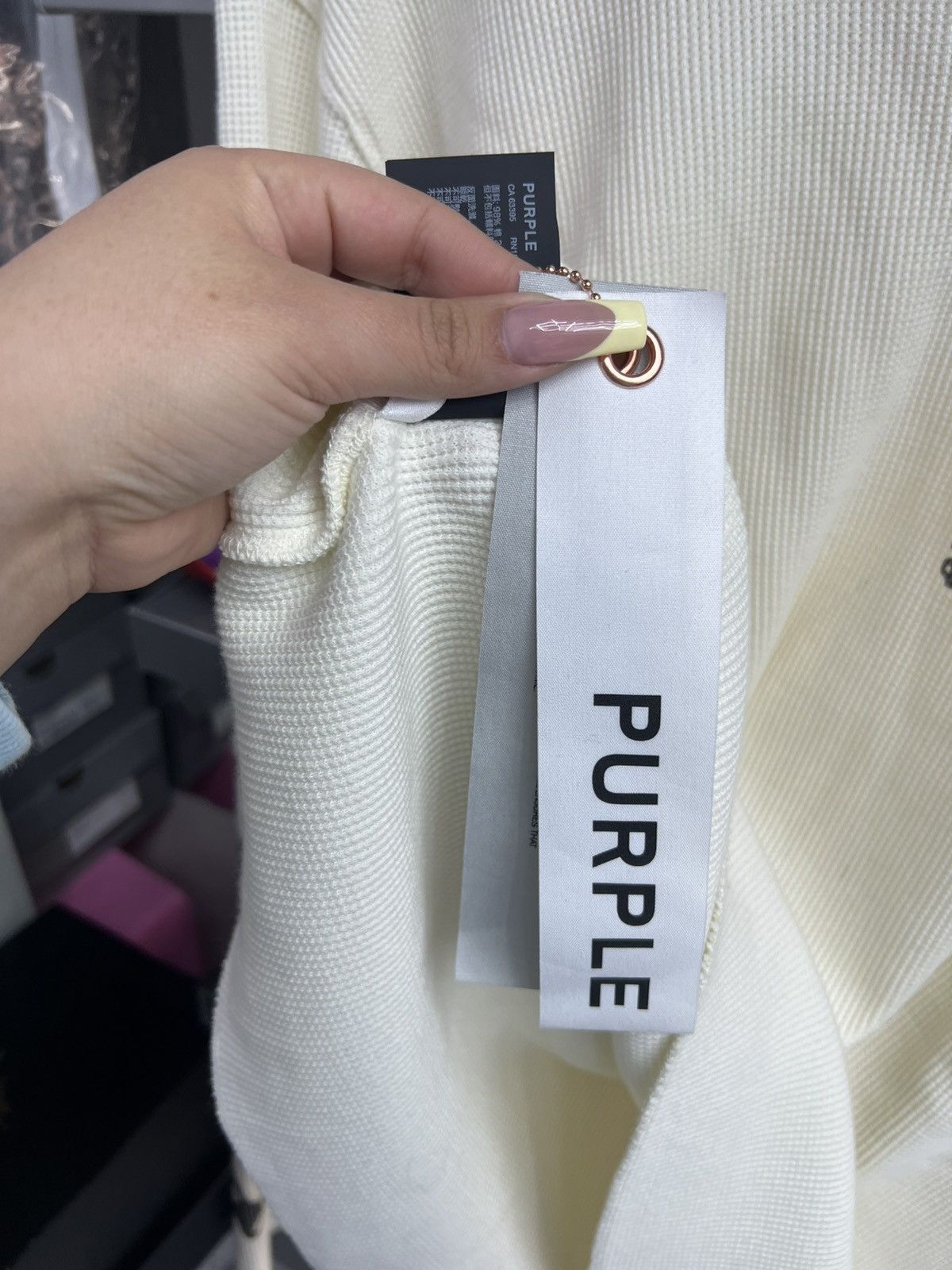 Purple Brand Purple Brand Logo Waffle Knit Long Sleeve Size US M / EU 48-50 / 2 - 13 Thumbnail