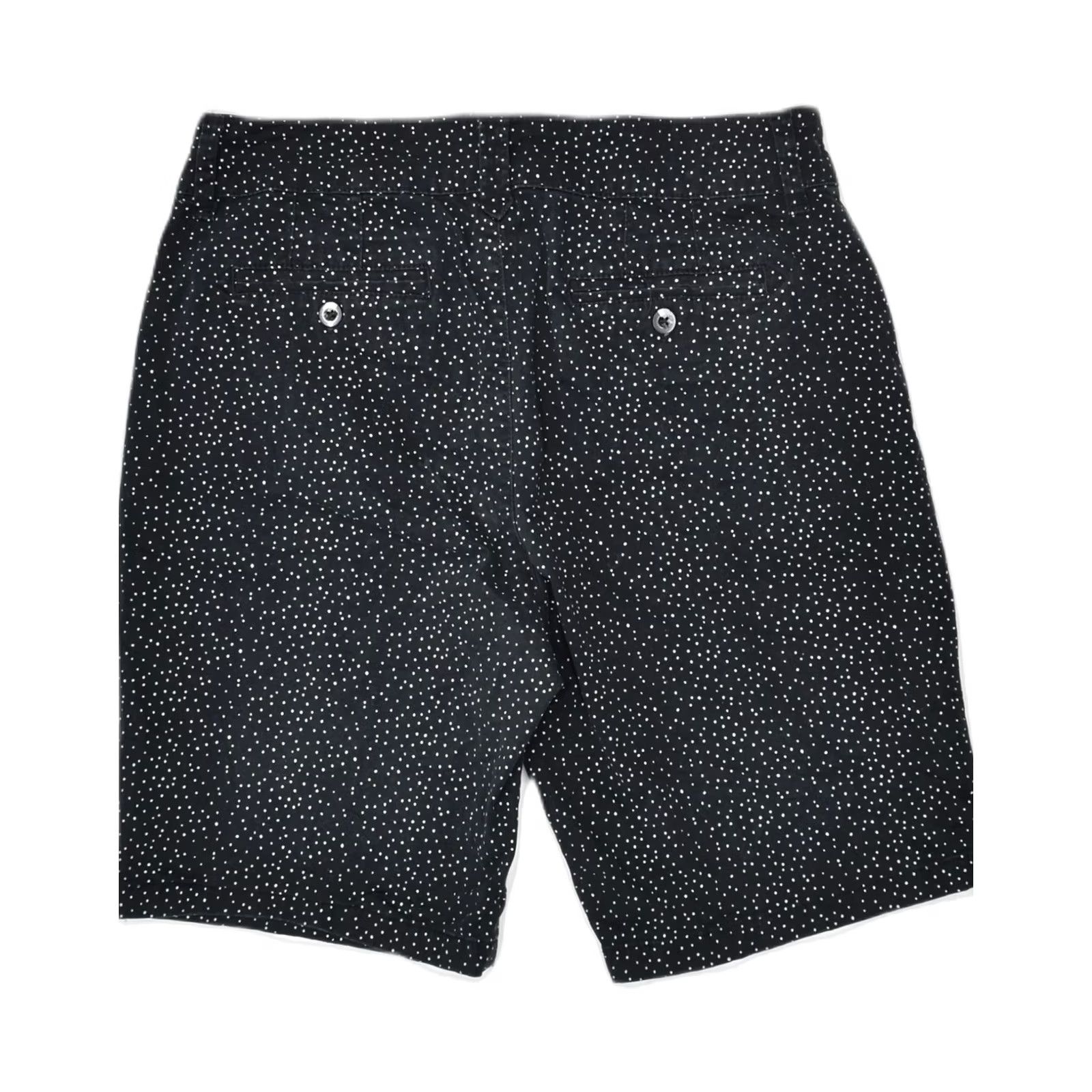 Lee LEE Womens Chino Shorts Black Polka Dot US 10 Large W32 Straight Fit Size 36" / US 14 / IT 50 - 2 Thumbnail