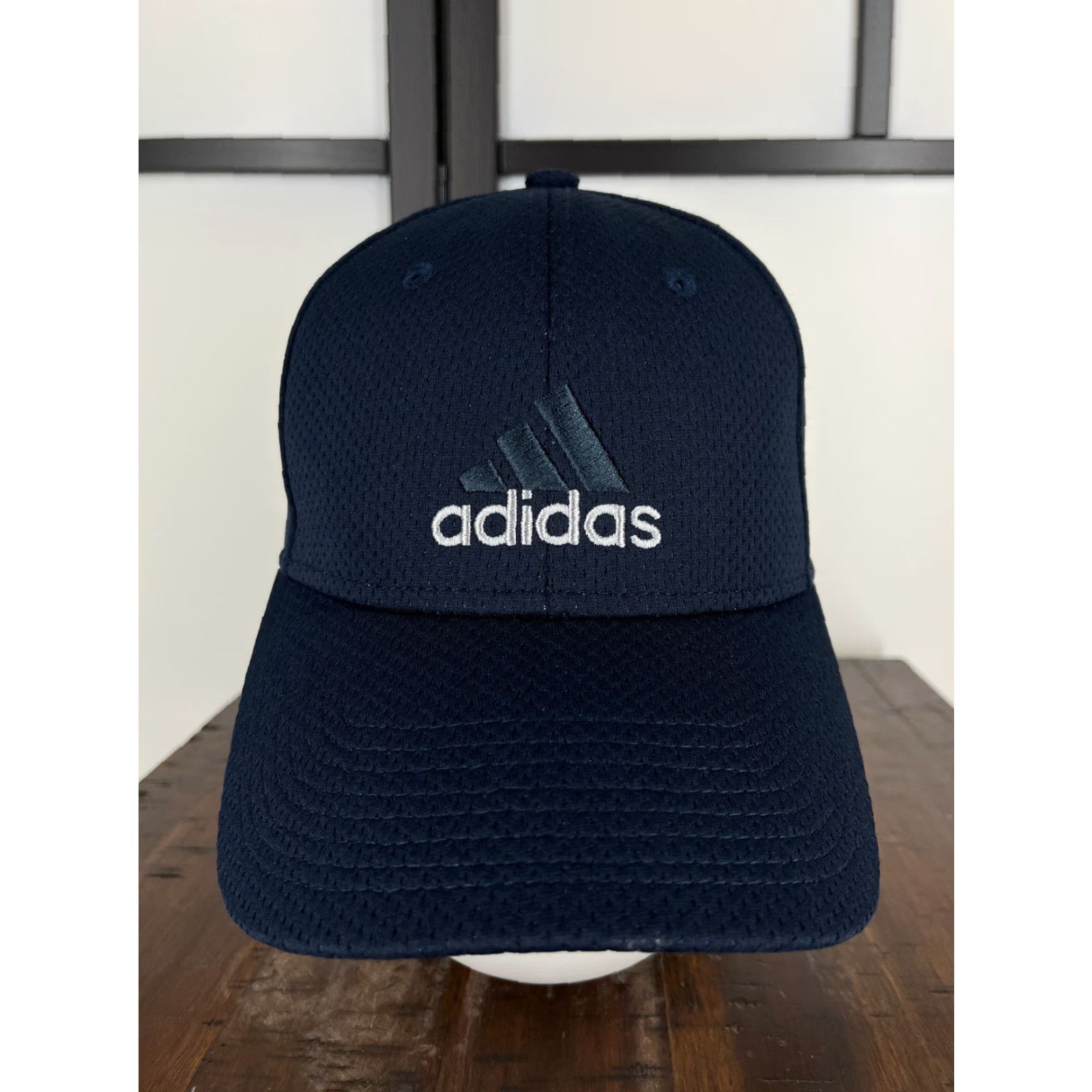Adidas adidas Hat Cap Fitted Adult One Size Blue Cotton Polyester Blend Climalite Golf Hats Mens Adjustable Breathable Lightweight Casual Sports 90s Size ONE SIZE - 2 Thumbnail
