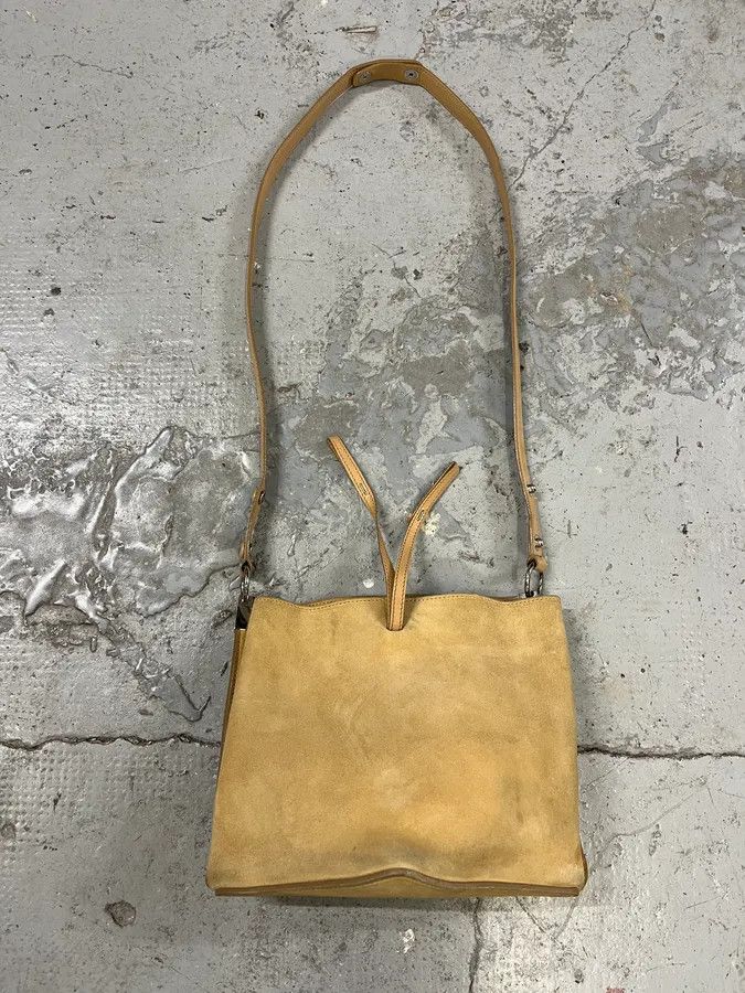 Maison Margiela Maison Margiela Beige Suede Leather Handle Bag Size ONE SIZE - 1 Thumbnail
