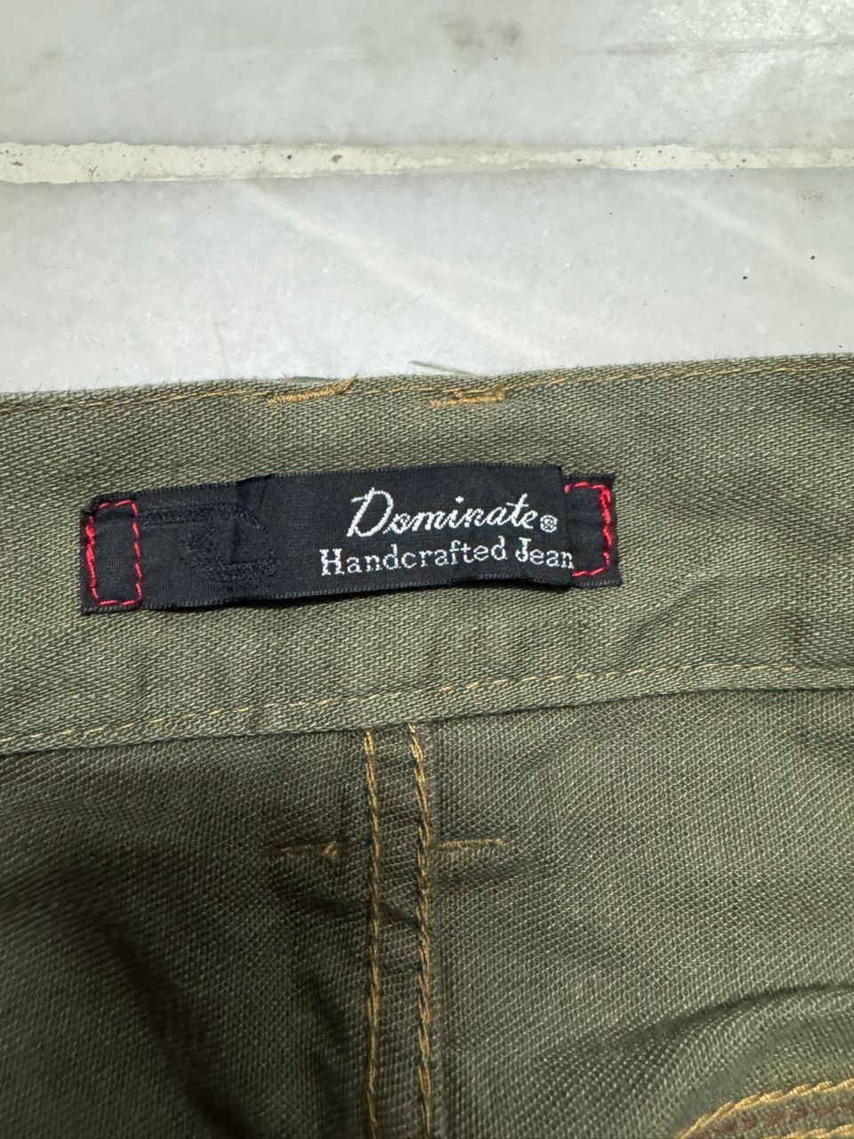 Tornado Mart 💥Sick💥Vintage Dominate Rusty Mudwash Distressed Patcher Jean Size US 31 - 10 Thumbnail