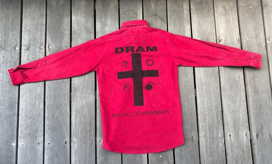 L.L. Bean Vintage LL Bean Chamois Shirt Red DRAM Graphic Workwear Size US M / EU 48-50 / 2 - 1 Thumbnail