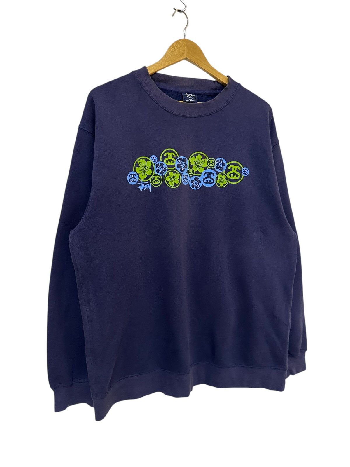 Stussy Vintage stussy floral sweatshirt Size US L / EU 52-54 / 3 - 3 Thumbnail