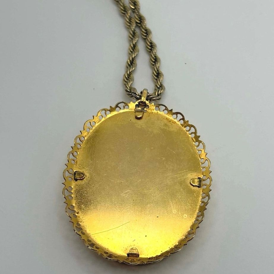 Other Gold & Tan Floral Necklace Size ONE SIZE - 5 Thumbnail