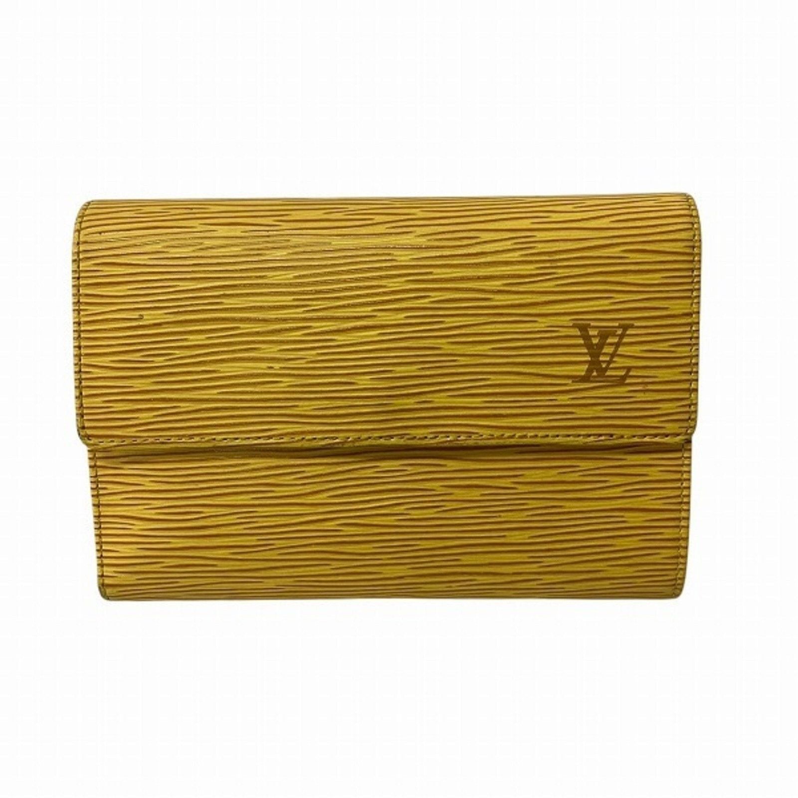 Louis Vuitton Epi Leather Wallet Yellow Zippy