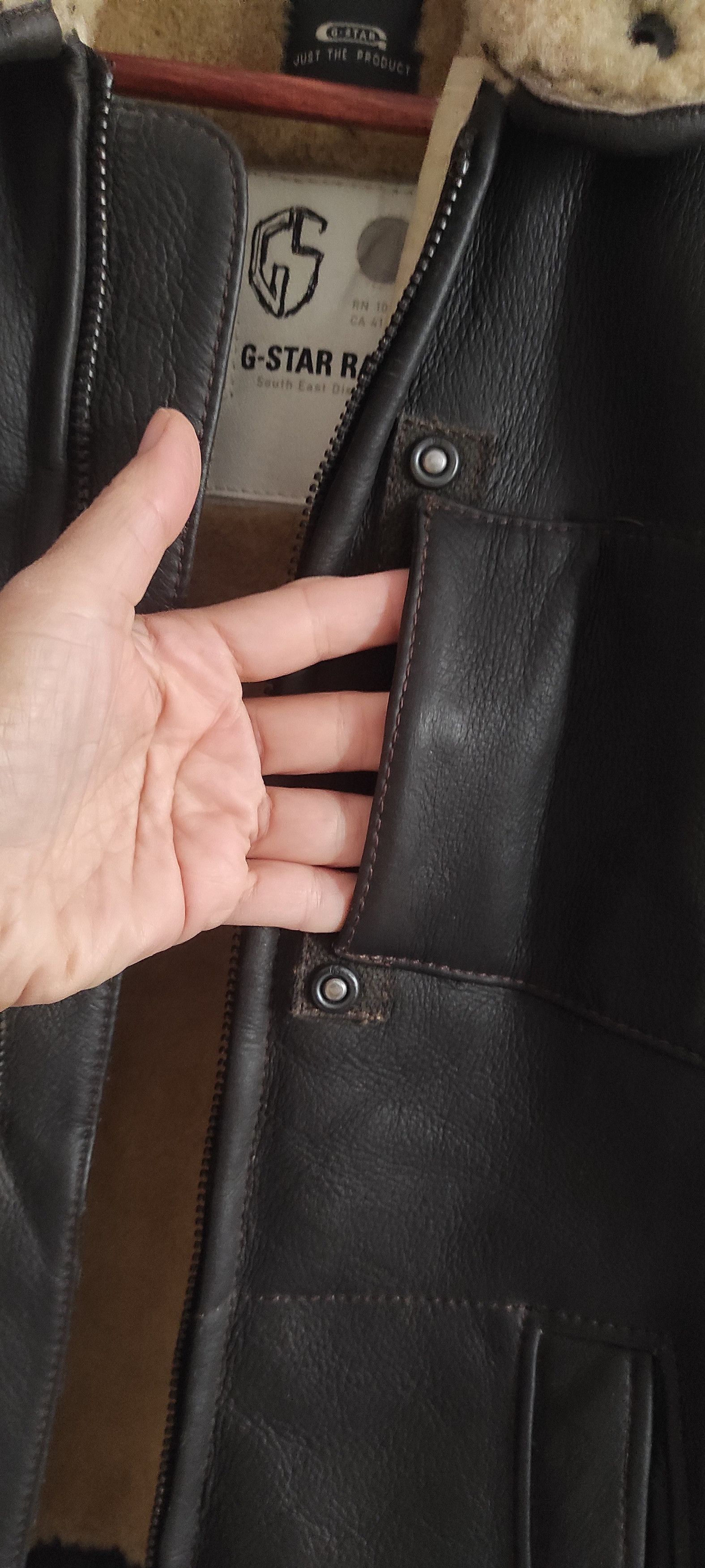 G-Star G Star Raw Shearling Lampskin Pilot Jacket Brown Size XS Size XS / US 0-2 / IT 36-38 - 20 Thumbnail