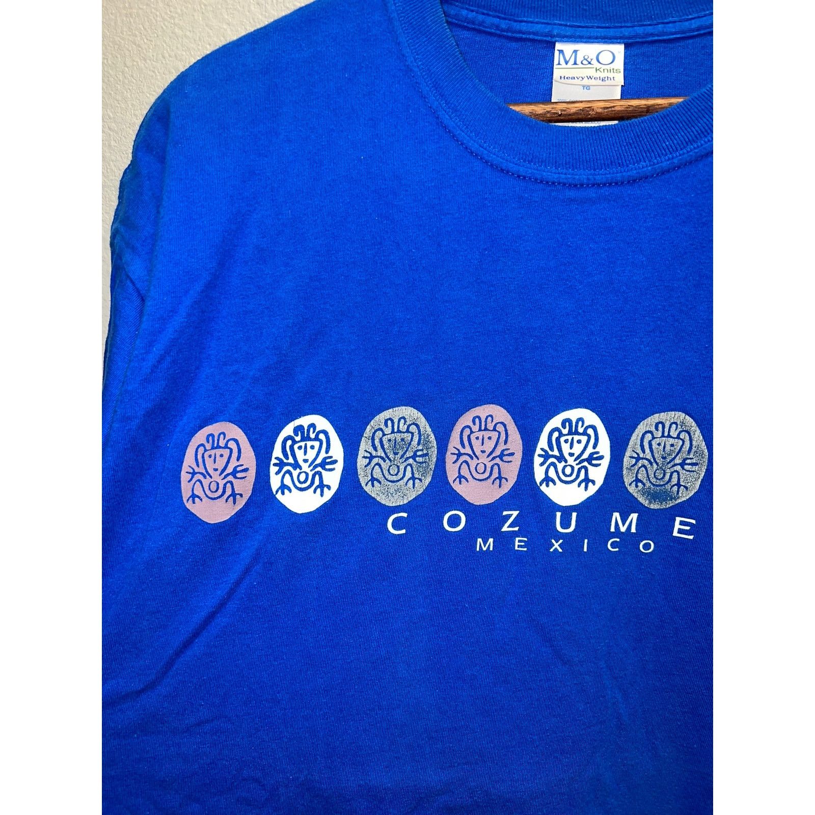 Vintage Vintage Cozumel Shirt Mexico Art Blue Graphic Native Tee XL Size US XL / EU 56 / 4 - 2 Thumbnail