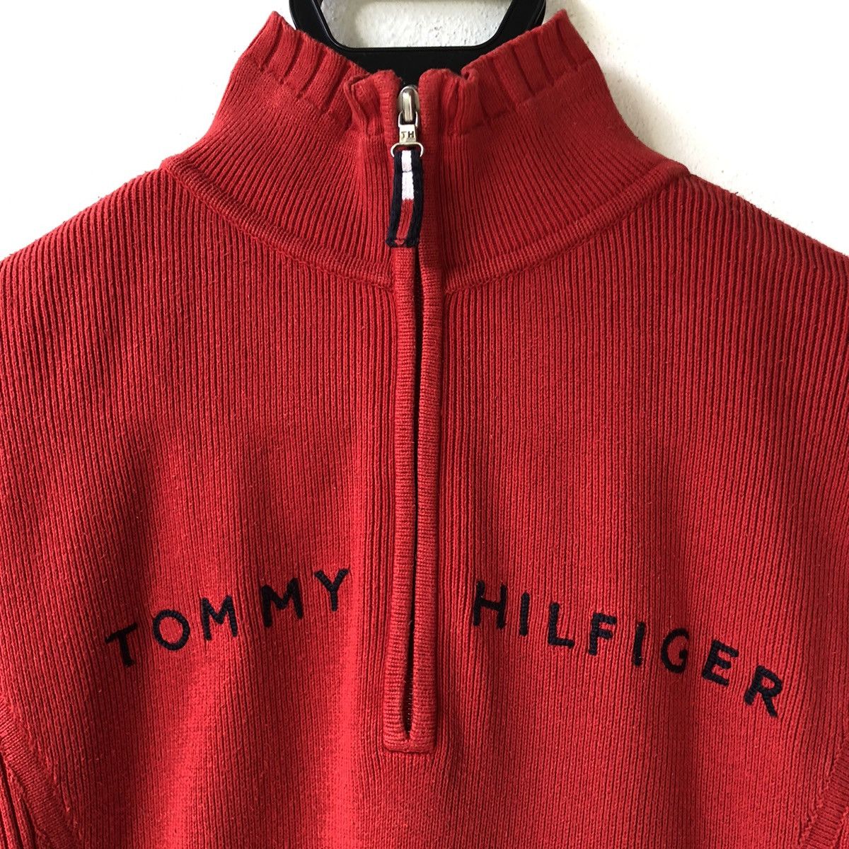 Tommy Hilfiger Vintage TOMMY HILFIGER half zip Knit Sweater Size US M / EU 48-50 / 2 - 4 Thumbnail