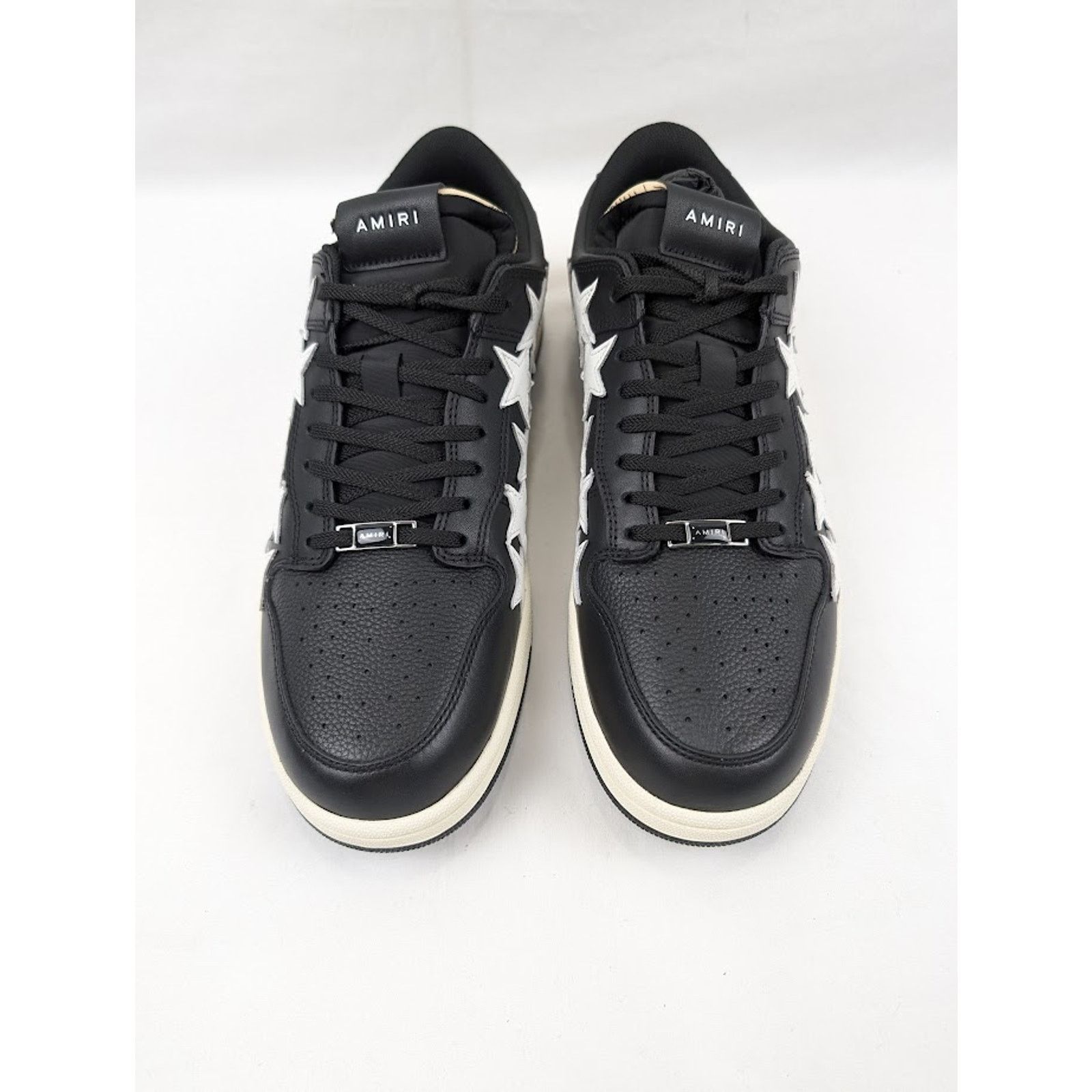 Amiri o1rshd1 Stars Low-Top Sneakers in Black/White Size US 13 / EU 46 - 16 Thumbnail