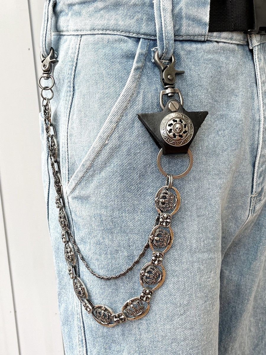 Jewelry Skull & Crown - Punk Grunge Chain Belt Size ONE SIZE - 5 Thumbnail