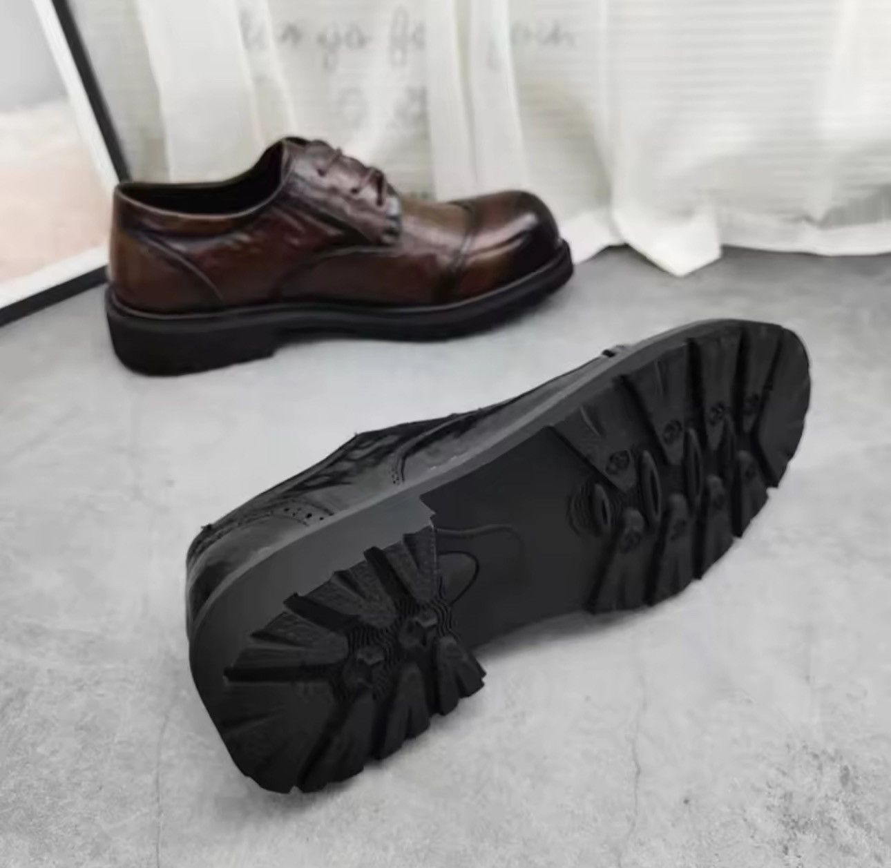 Genuine Leather Real Leather Casual British Black Basic Loafers Boots Size US 10 / EU 43 - 3 Thumbnail