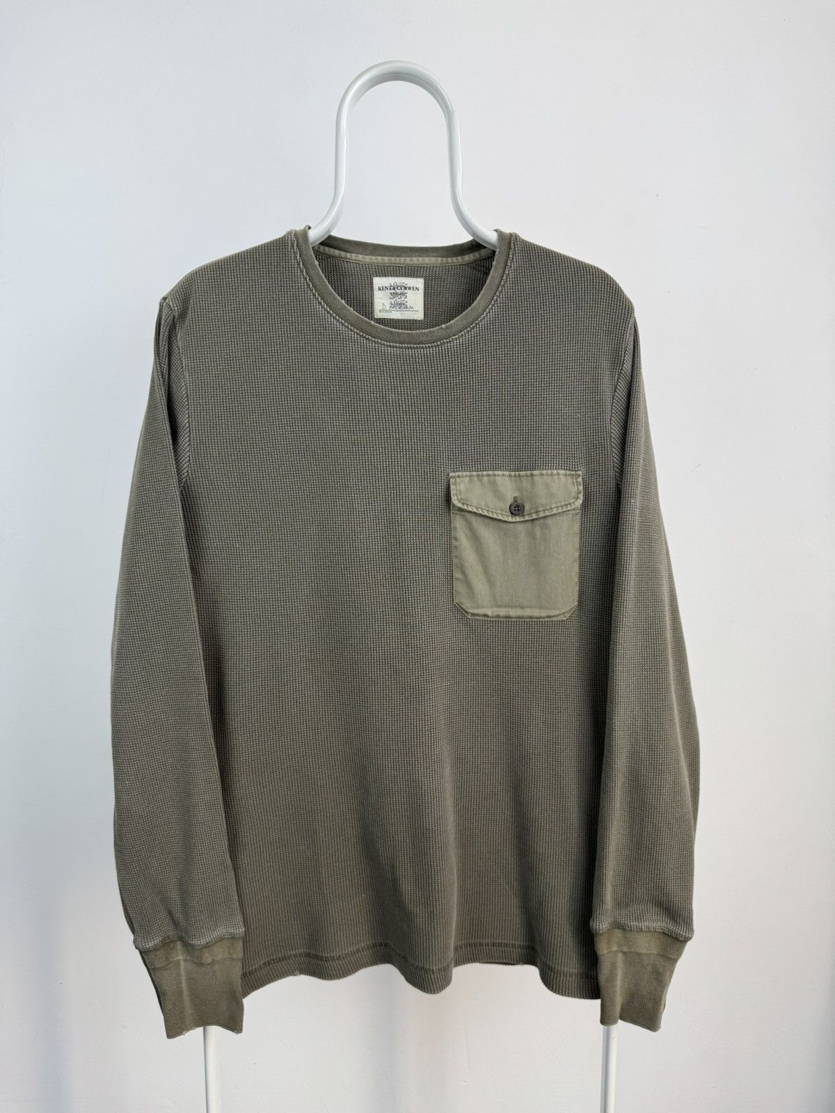Kent & Curven England David Beckham Long Sleeve Waffle Shirt