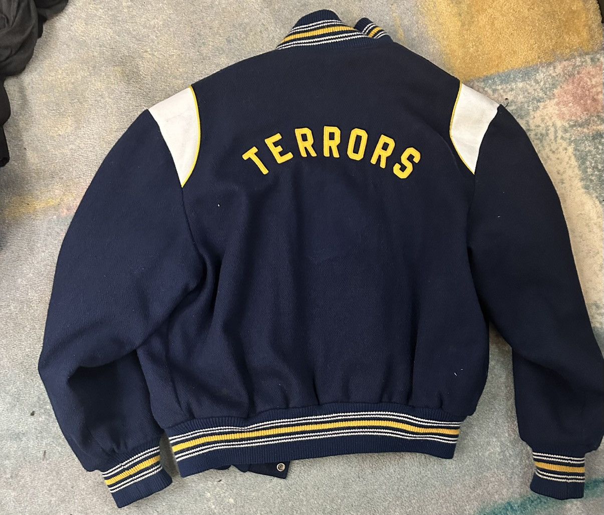 Other Wool Varsity Jacket w/Leather Detailing Size US XL / EU 56 / 4 - 2 Thumbnail