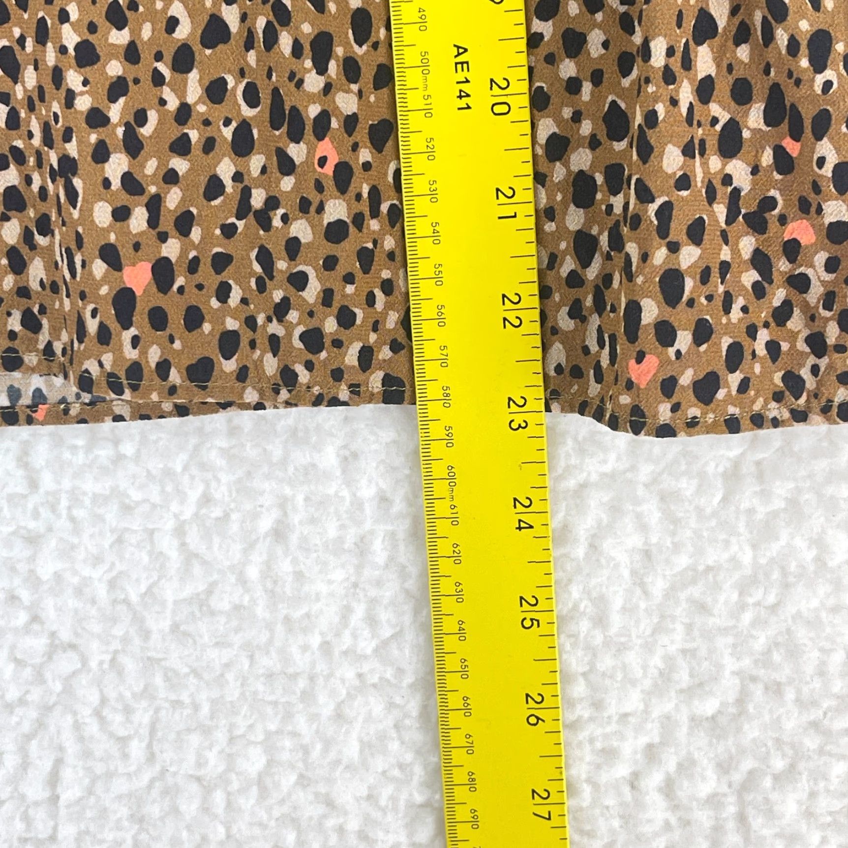 Vintage Dolan Womens Brown Animal Print Long Sleeve Round Neck Lightweight Shirt L Size L / US 10 / IT 46 - 6 Thumbnail