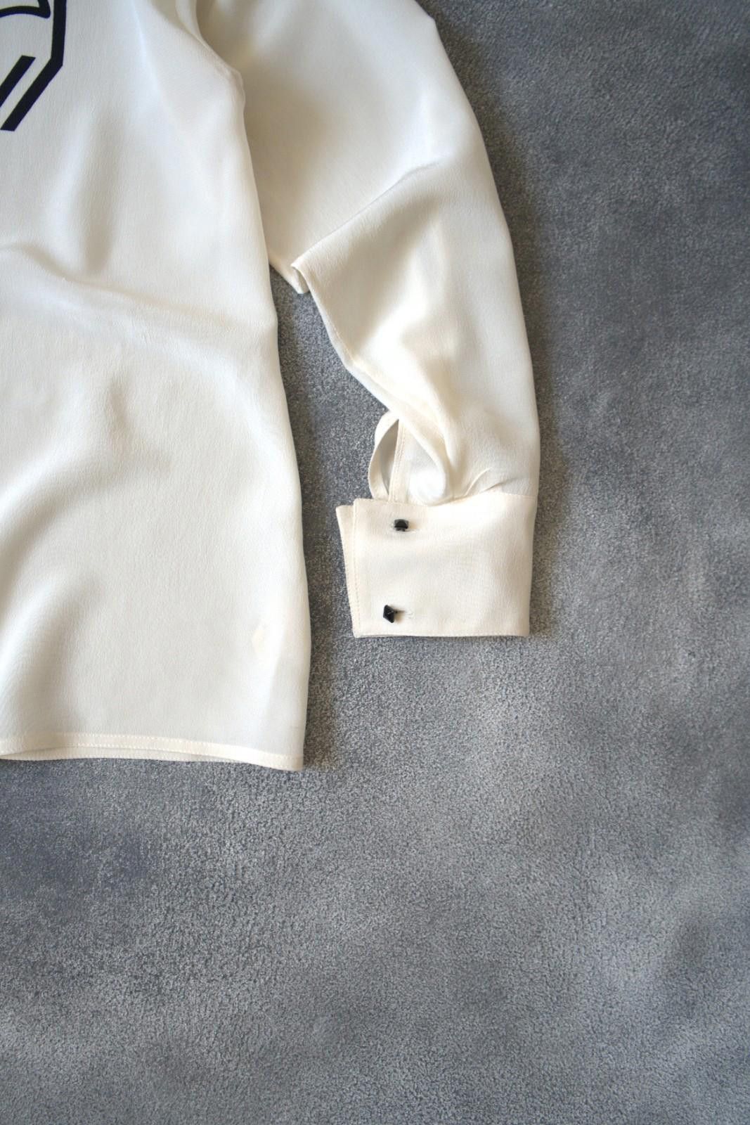 Versace F/W 1988 Gianni Versace Couture Tuxedo Silk Blouse Size S / US 4 / IT 40 - 7 Thumbnail