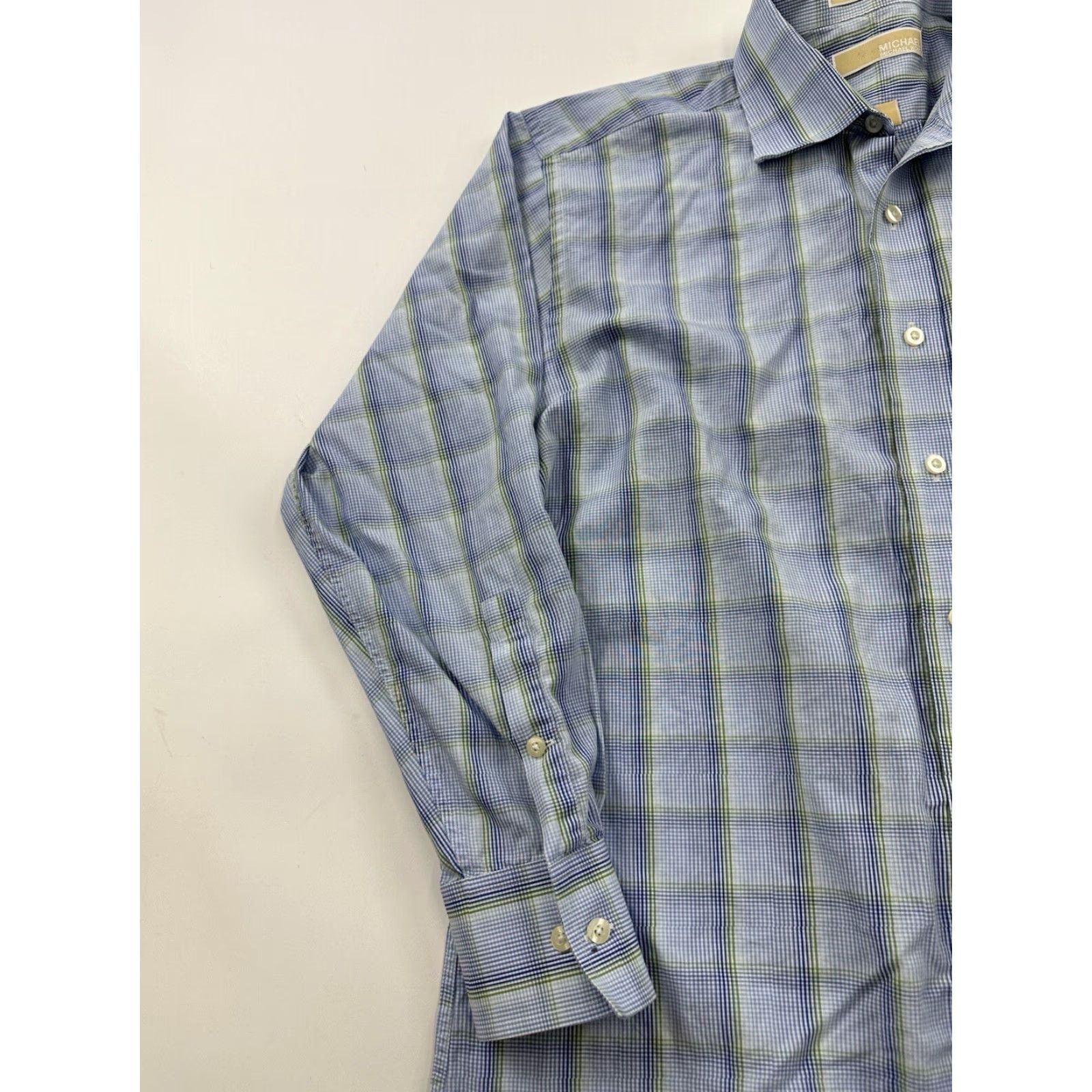 Michael Kors Michael Kors Shirt Mens Large 16 1/2 32/33 Plaid Button Up Long Sleeve Multicolor Button-Down Collar Mens Regular L Size US L / EU 52-54 / 3 - 3 Thumbnail