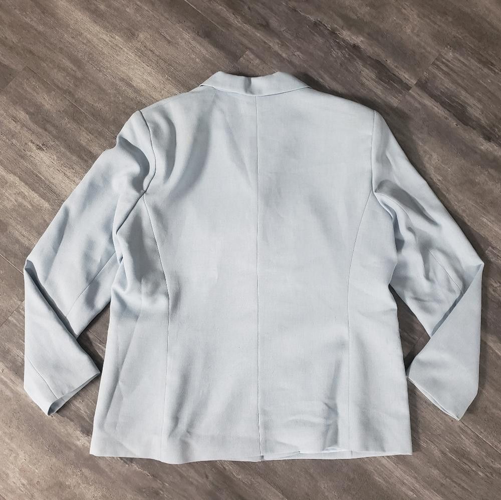Designer Light Blue ETAM Collection Business Blazer Size XL / US 12-14 / IT 48-50 - 2 Thumbnail