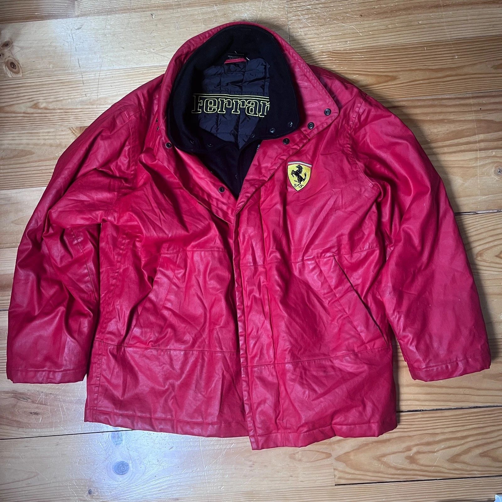 Ferrari Ferrari Scuderia Padded Bomber Jacket 90s L Size US L / EU 52-54 / 3 - 1 Thumbnail