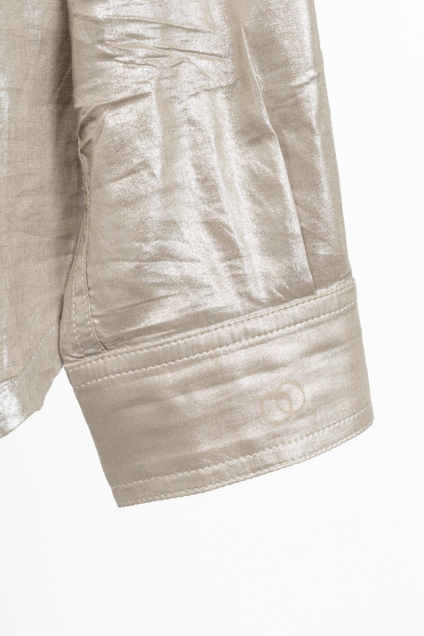 Rick Owens Rick Owens SS22 Fogachine Metallic Habotai Snap Shirt Size L / US 10 / IT 46 - 7 Thumbnail