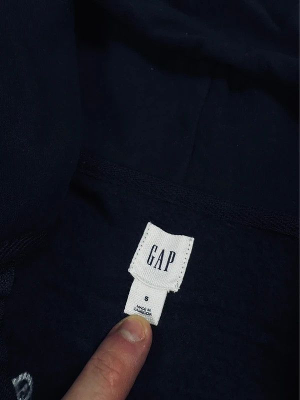 Gap Gap Navy Logo Zip Hoodie Size S / US 4 / IT 40 - 4 Thumbnail