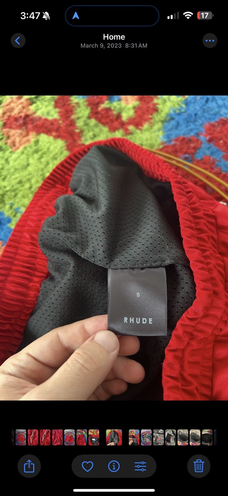 Rhude Rhude Satin Basketball Short Size US 31 - 7 Thumbnail