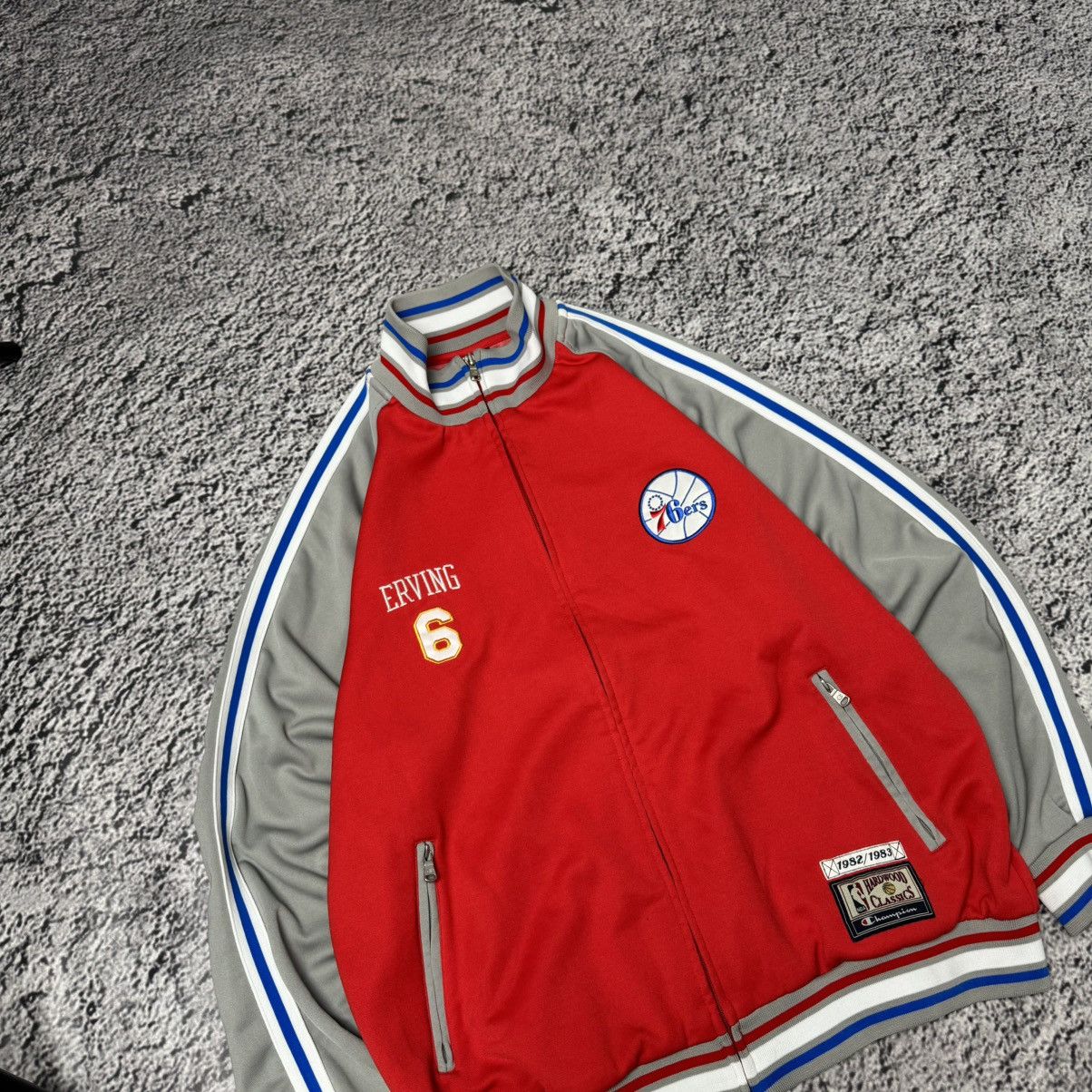 Champion Very rare vintage jacket 76ers champion 1982/1983 Erving Size US L / EU 52-54 / 3 - 2 Thumbnail