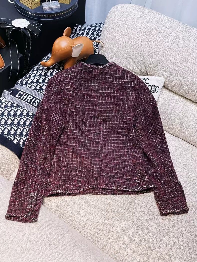 Chanel Chanel 22A Autumn and Winter Series Burgundy mixed-color b Size XXS / US 00 / IT 34 - 2 Thumbnail