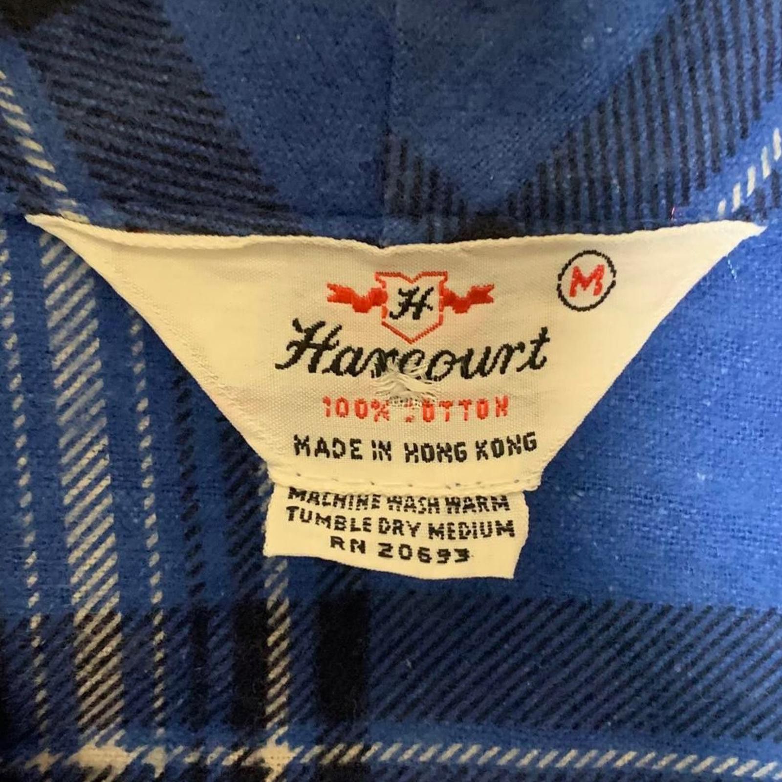 Other VTG 90s Harecourt Men's M Blue Plaid Cotton Robe with Belt Size ONE SIZE - 10 Thumbnail