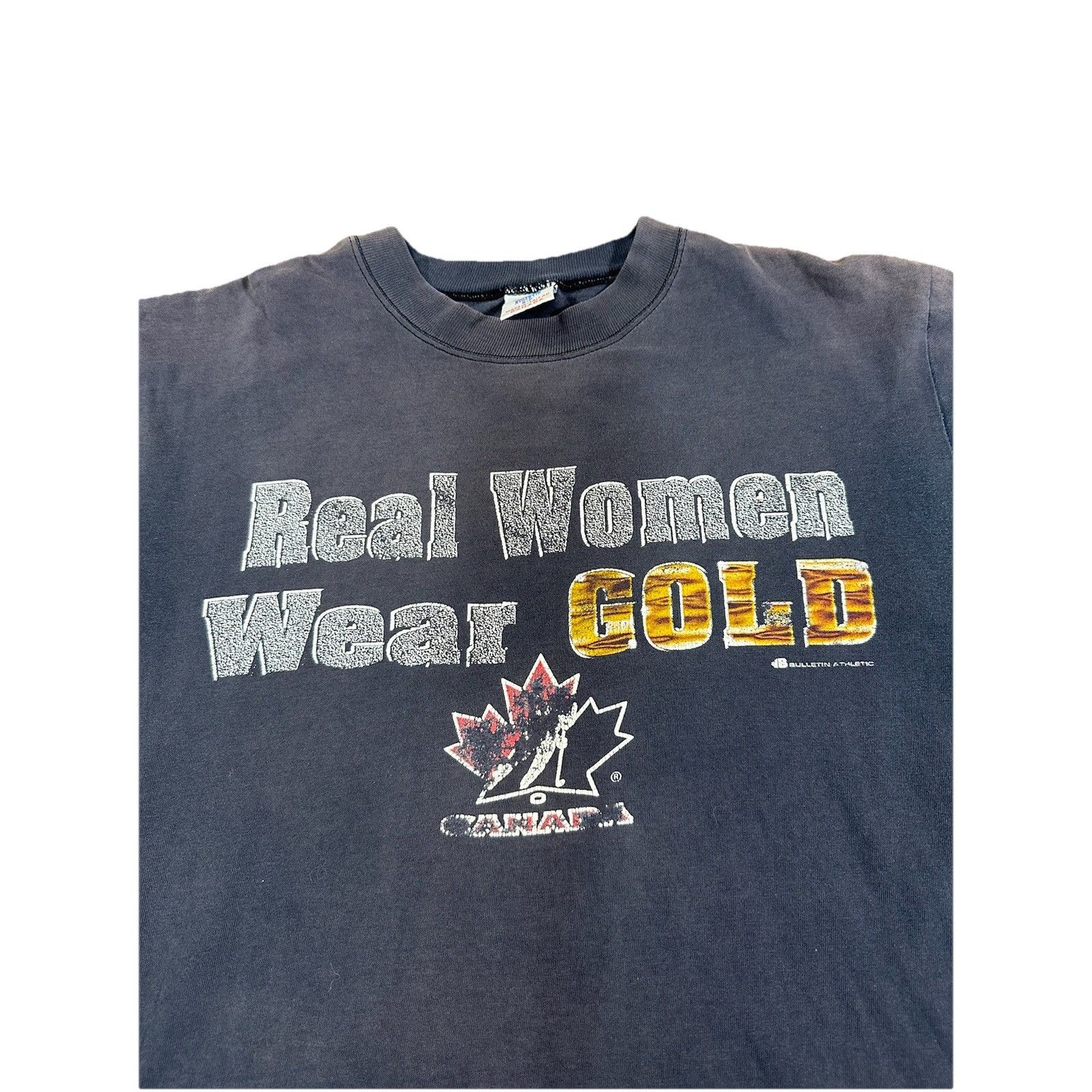 USA Olympics Vintage Team Canada Women’s Hockey T-Shirt Real Women Wear G Size US S / EU 44-46 / 1 - 2 Thumbnail
