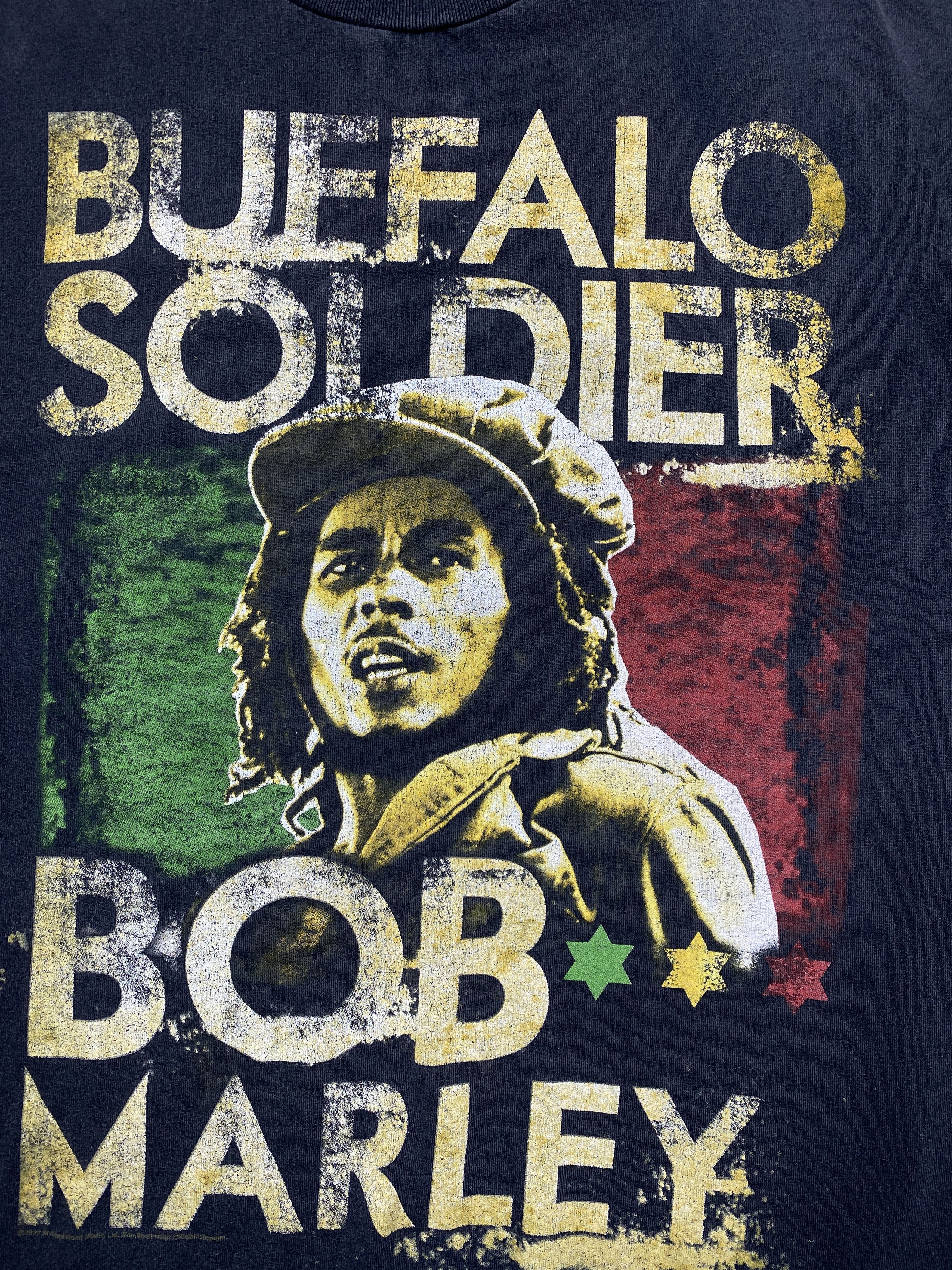 Bob Marley × Vintage Bob Marley Buffalo Soldier Vintage t-shirt tee Size US XL / EU 56 / 4 - 3 Thumbnail