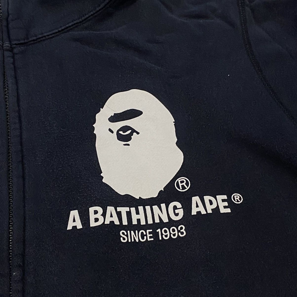 Bape Bape College Logo Navy Hoodie Size US XL / EU 56 / 4 - 4 Thumbnail