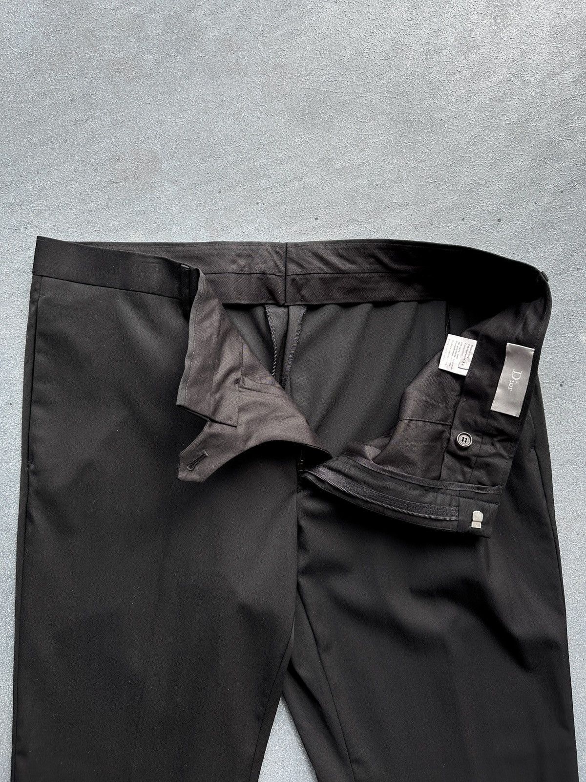 Dior DIOR Wool Black Trousers Pants Size: 54 (pants 38-40) Size US 38 / EU 54 - 2 Thumbnail