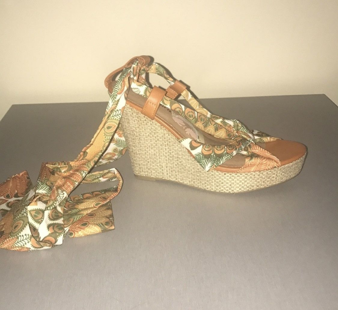 Other ESPADRILLES LACE UP WEDGE SANDALS Size US 7 / IT 37 - 4 Thumbnail